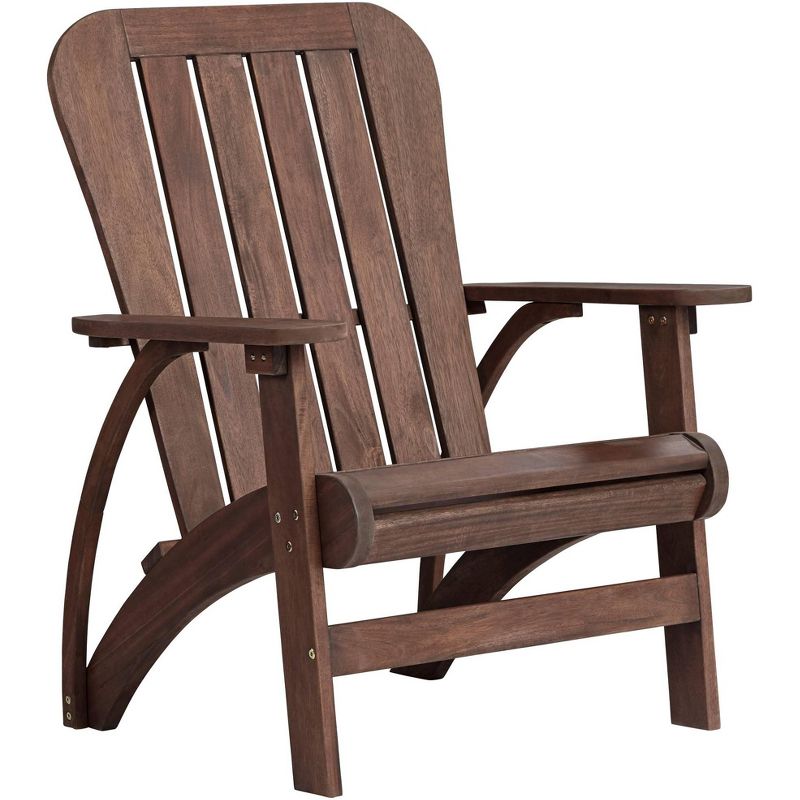 Teal Island Designs Dylan 28 1/2" Wide Acacia Dark Wood Outdoor Adirondack Chair