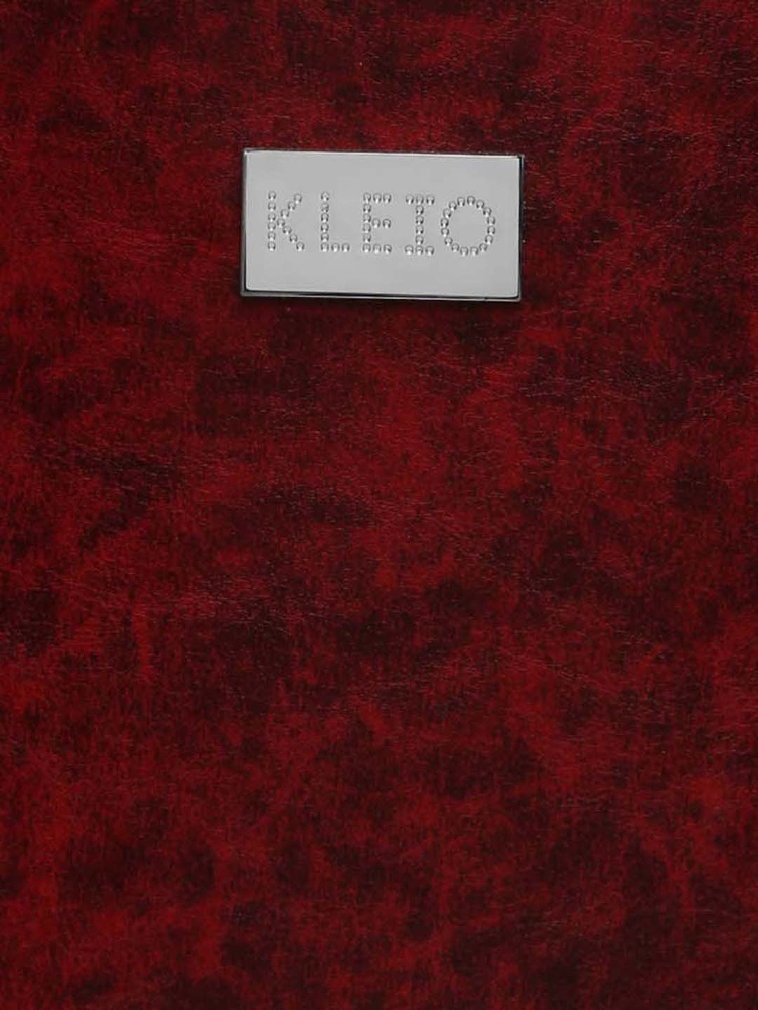 KLEIO Maroon Solid Medium Handbag