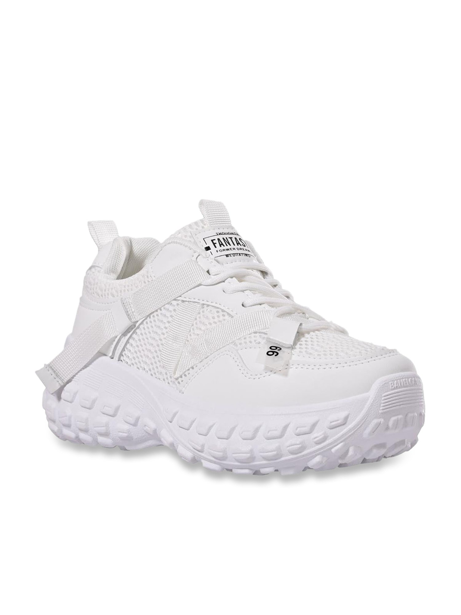 Jove Women's White Casual Sneakers