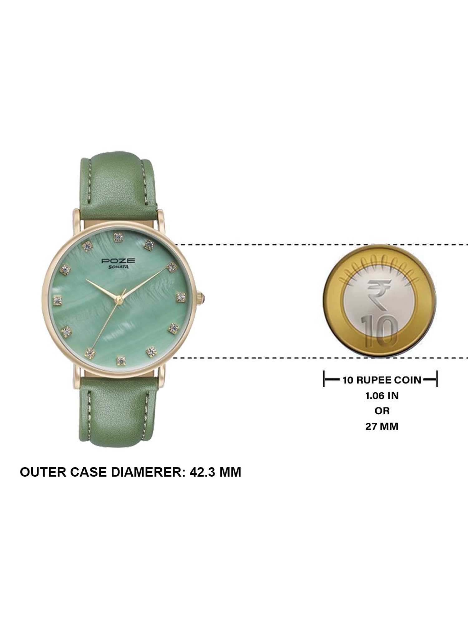 Sonata Poze SP80084YL01W Sonata Poze 3.0 Analog Watch For Women