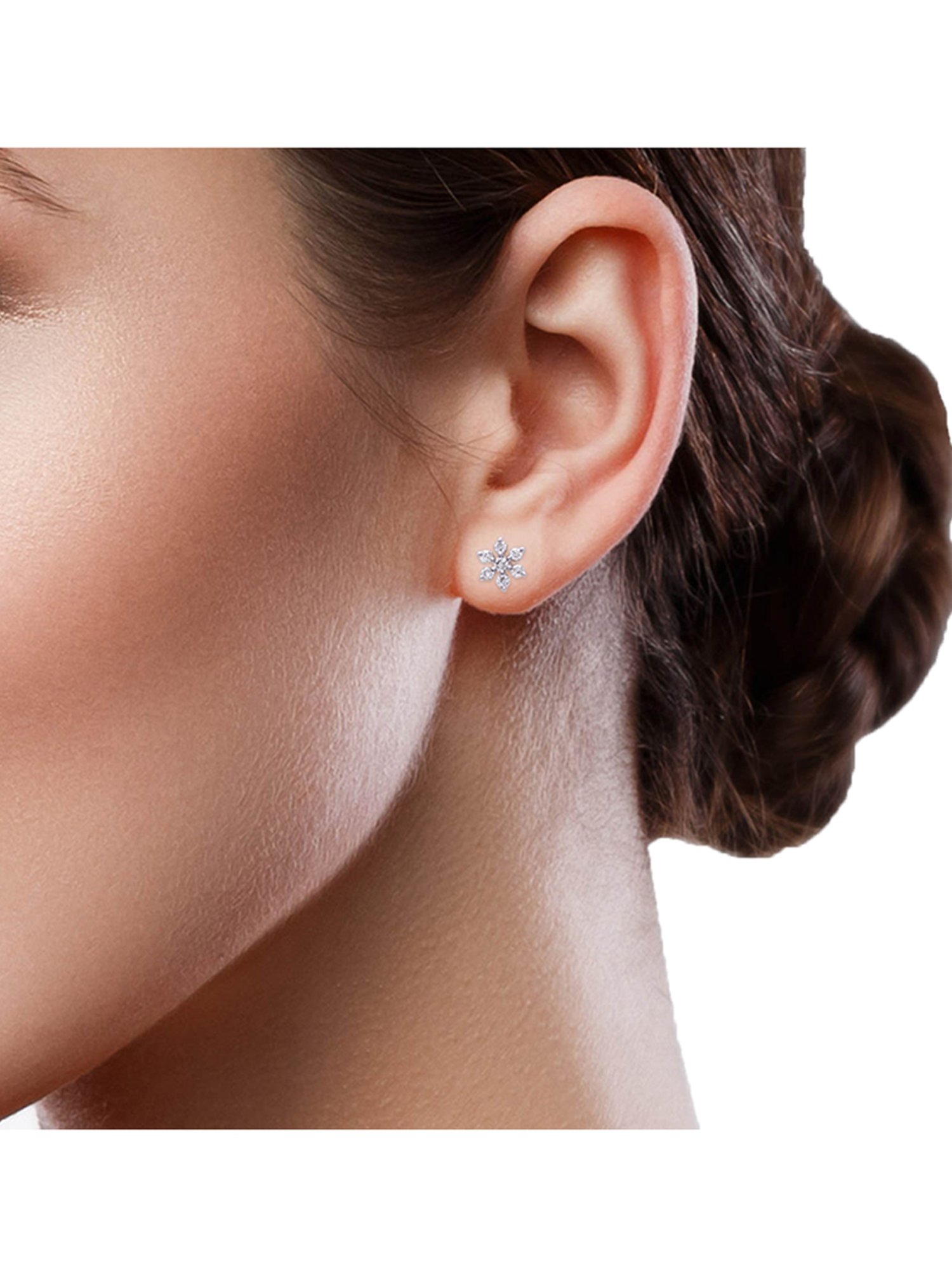 Waman Hari Pethe Jewellers 18k Gold & Diamond Earrings for Women