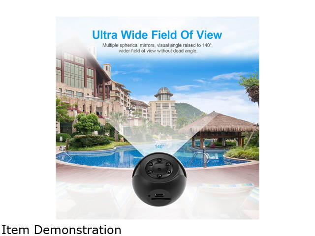 FirstPower Mini Surveillance Wireless Camera 360&deg; Outdoor webcam 1080P IP Camcorder Night Vision Ultra-Precision Technology Lens