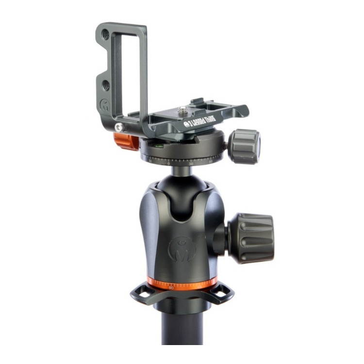 3 Legged Thing Zayla PD L-Bracket with Peak Design Capture-Compatible Base, Gray