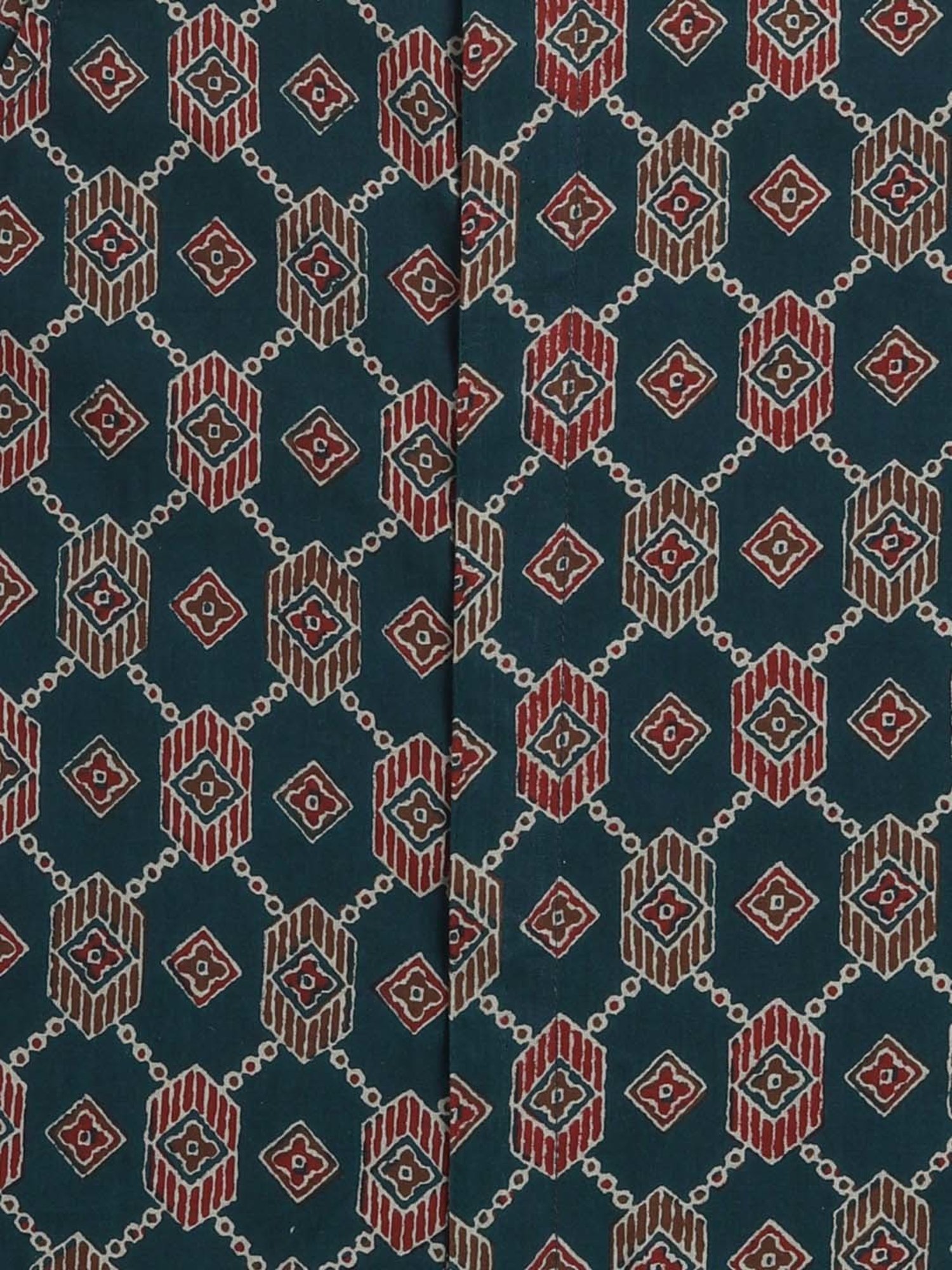 The Magic Wand Kids Green & White Cotton Printed Full Sleeves Kurta Set