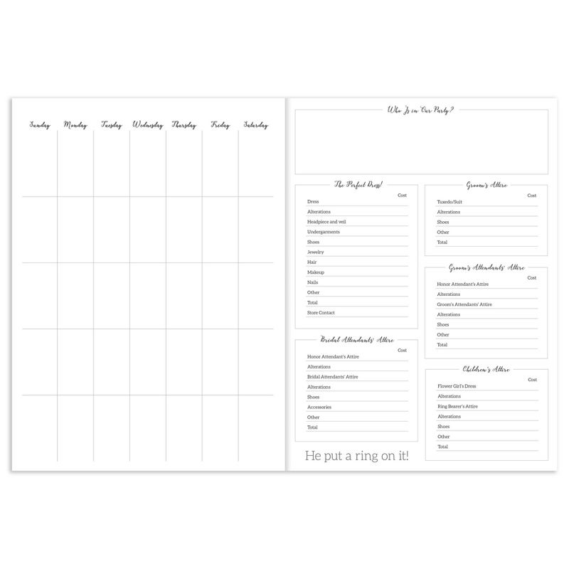 Undated Wedding Planner 7.5"x 10.25" Pastel Blue - TF Publishing