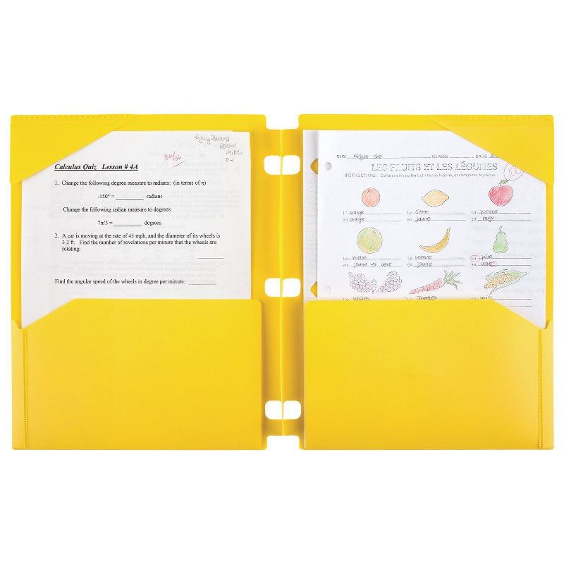 Snap-in Portfolio 2 Pocket Yellow - Five Star