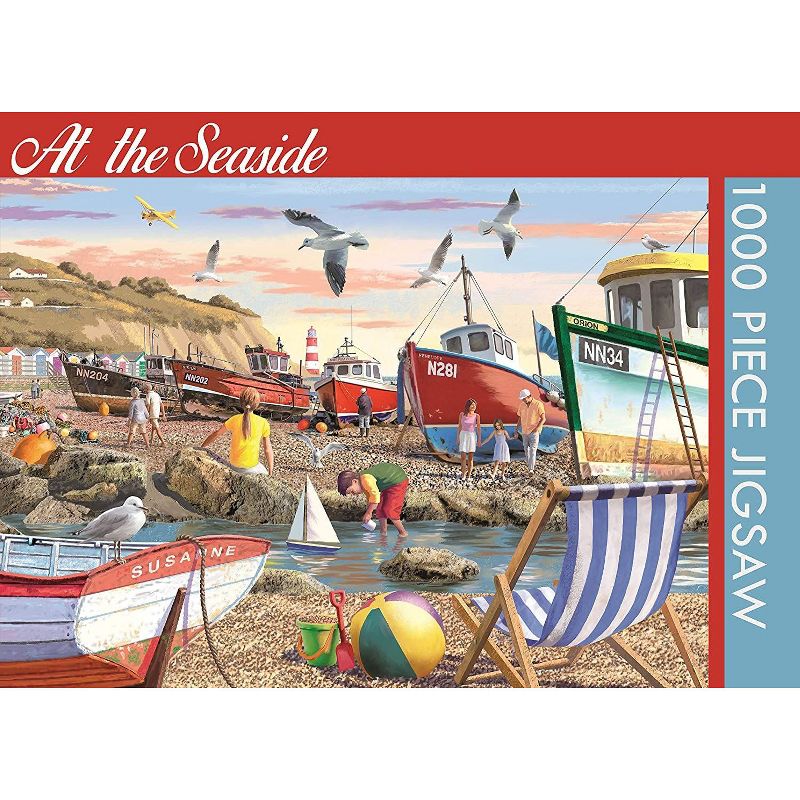 The Gifted Stationary 1000 Pieces At The Seaside Jigsaw Puzzles for Adults, Family Fun Puzzle