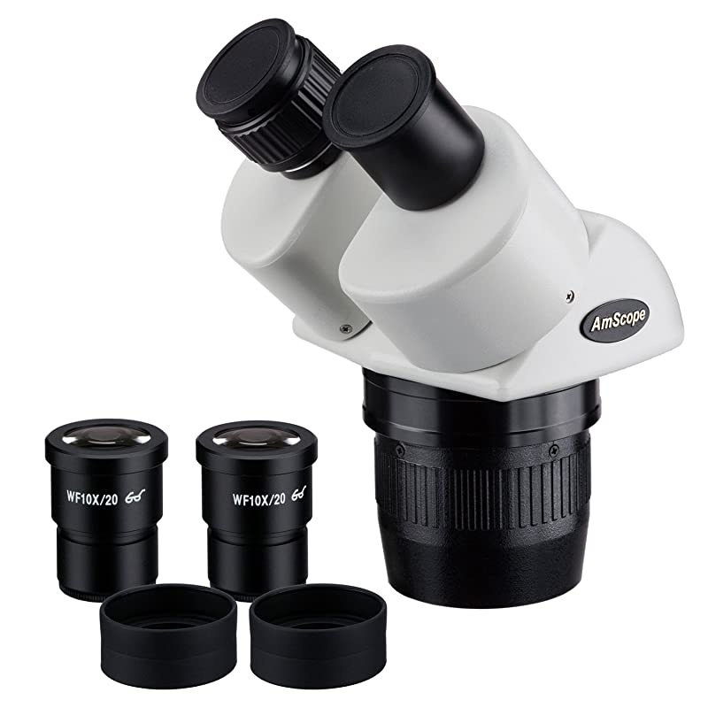 SW13B Binocular Microscope Head, WH10x Eyepieces, 10X and 30X Magnification, 1X/3X Objective