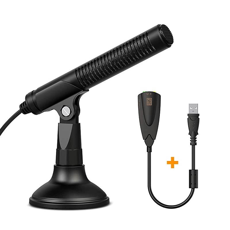 Microphone, Desktop Mic for MacBook, Desktop, Laptop, PC, Support Monitor & Install Call, PC Gaming Mic for Recording, Chatting, Zoom Meeting, Streaming, Broadcast, Skype, Remote Teaching