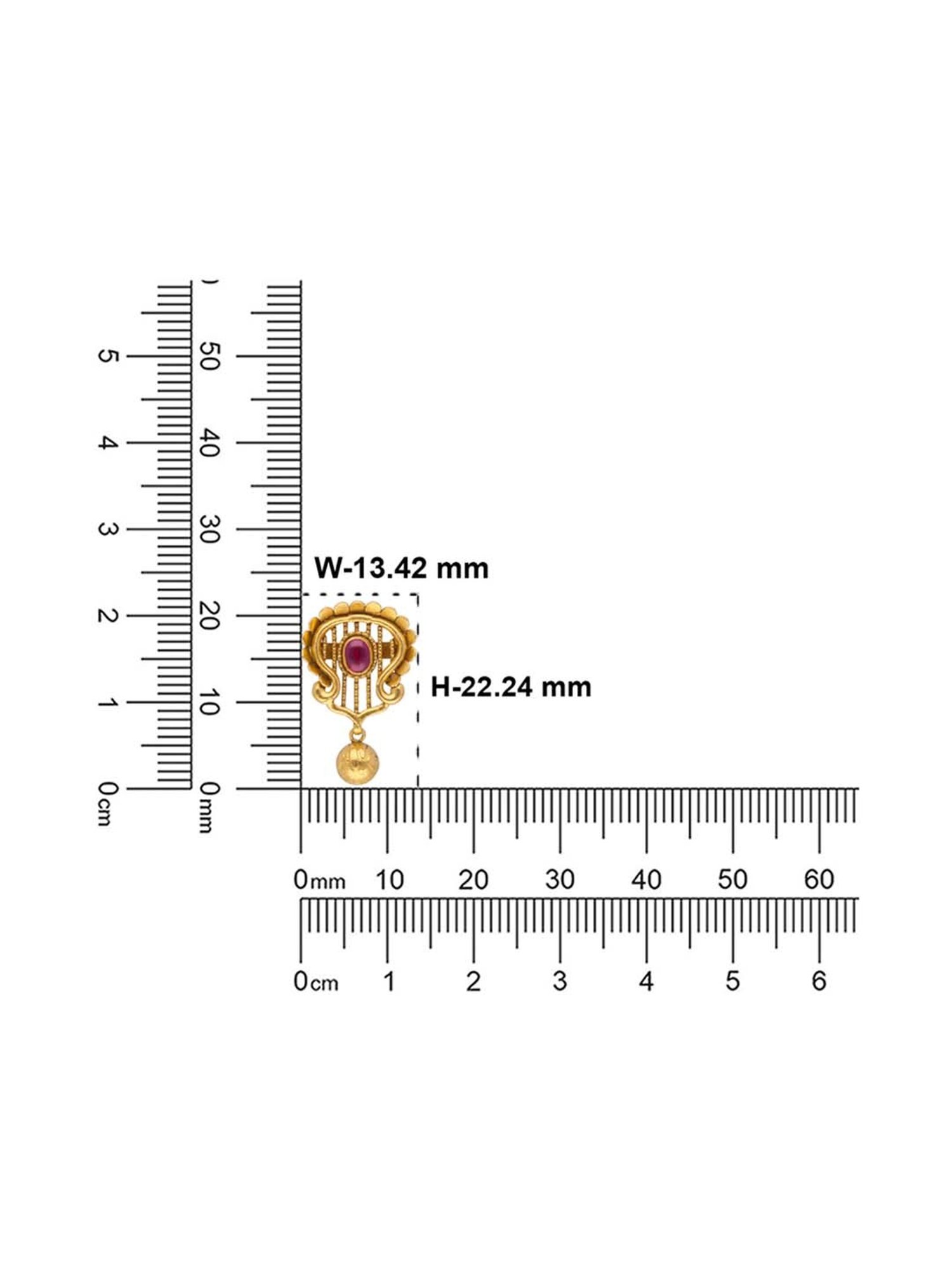 CKC Regal Gold Filigree Drops: Exquisite Redstone Set