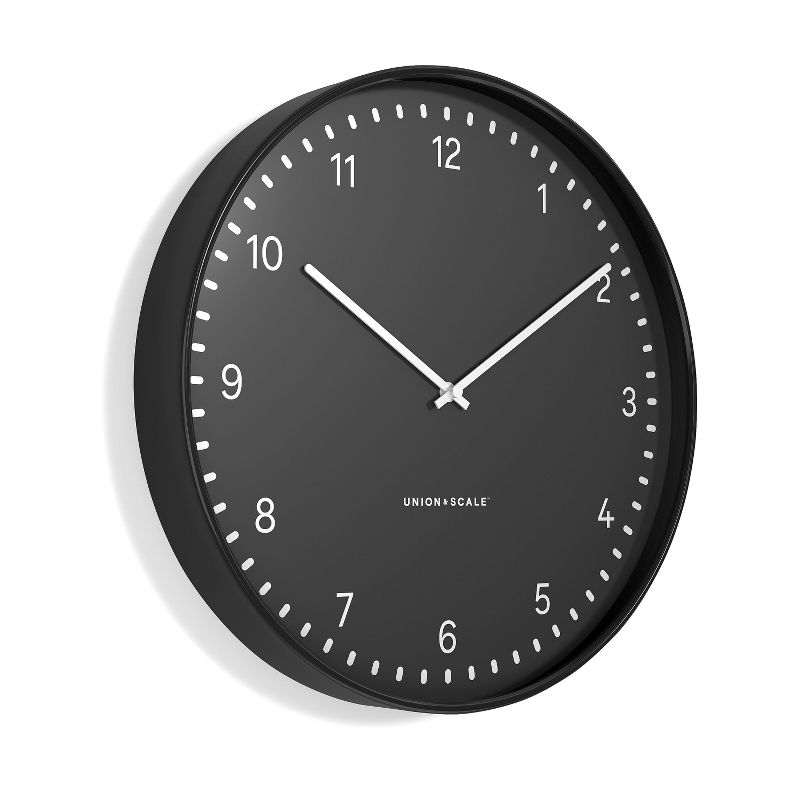 Union & Scale Essentials Wall Clock, Metal, 15" (UN57797) 