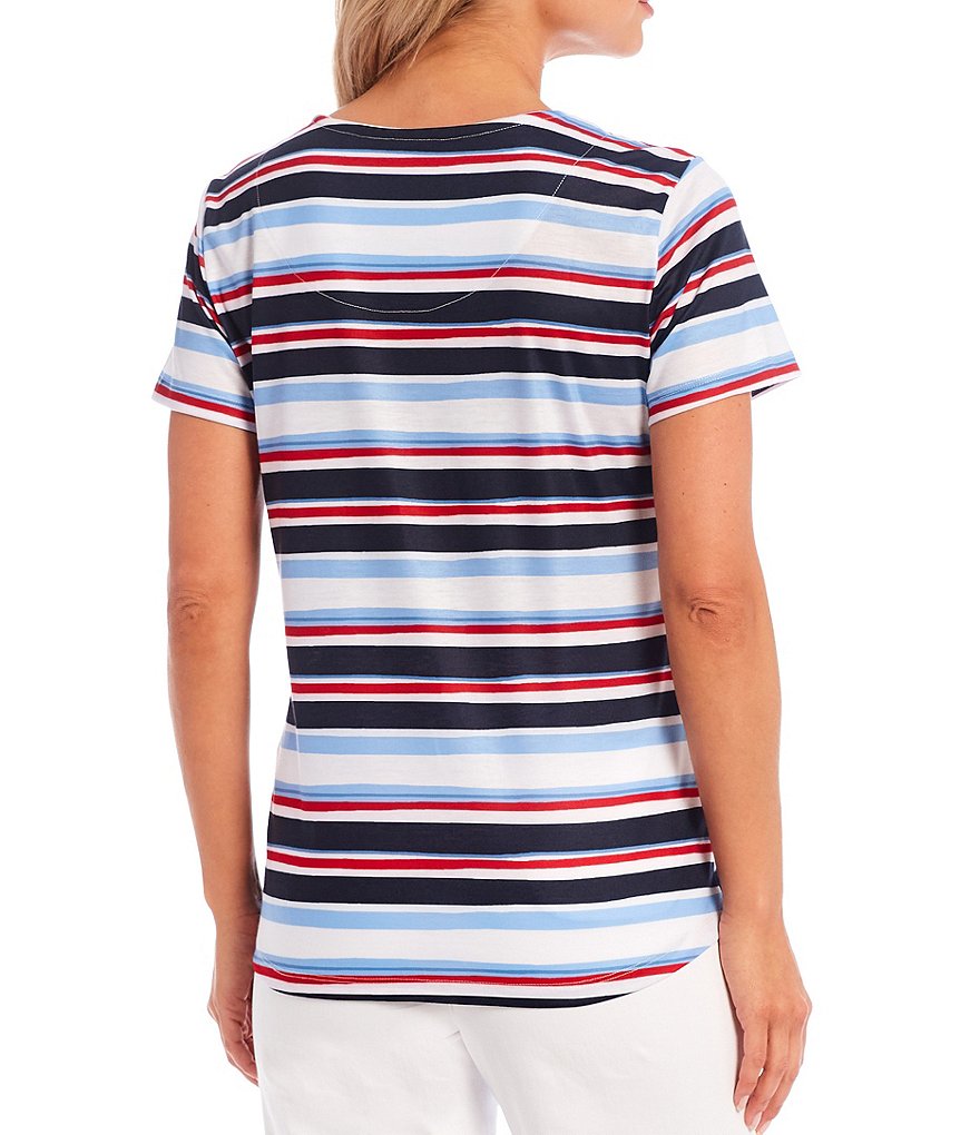Joules Celina Short Sleeve V-Neck Knit Tee