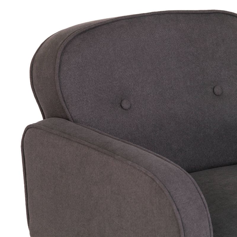 Purmly Upholstered Accent Chair Charcoal/Black - Holly & Martin