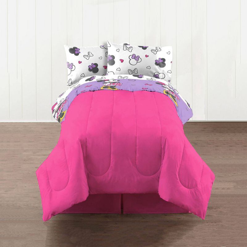 Mickey Mouse & Friends Minnie Mouse Twin Comforter Purple