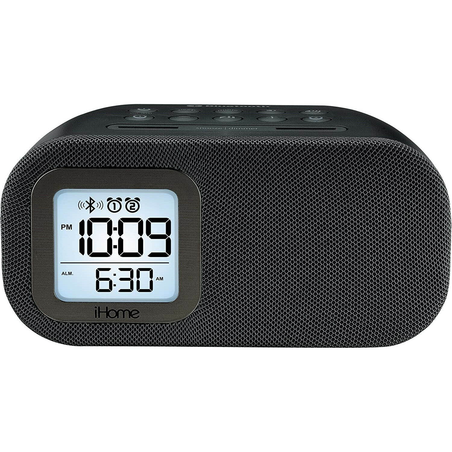 iHome Dual Alarm FM Clock Radio (w/ Bluetooth Speaker and USB Charging)