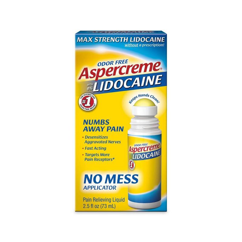 Aspercreme Lidocaine with No Mess Applicator - 2.5oz.