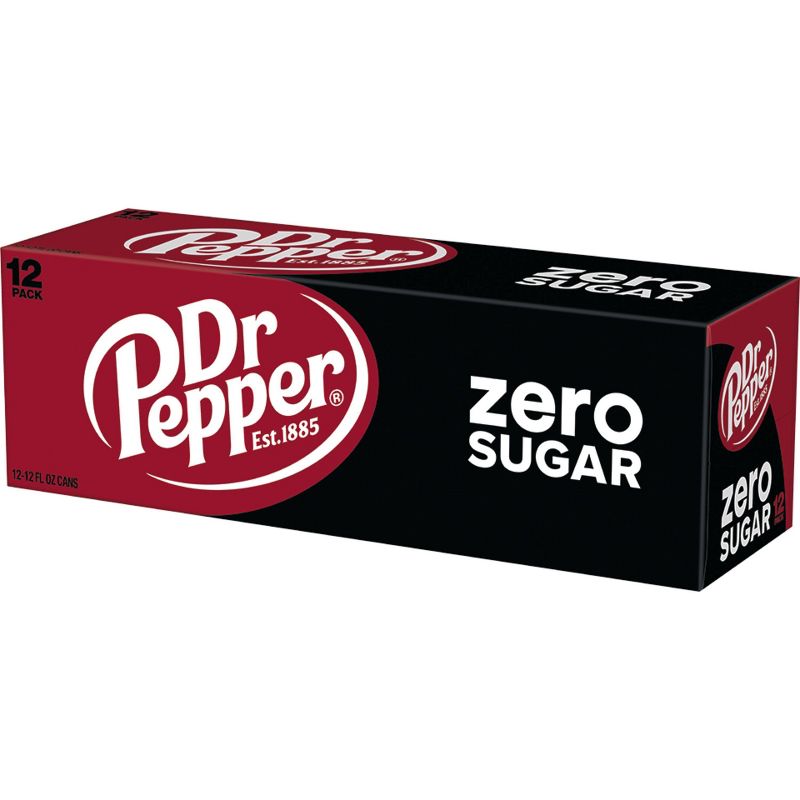 Dr Pepper Zero Sugar - 12pk/12 fl oz Cans