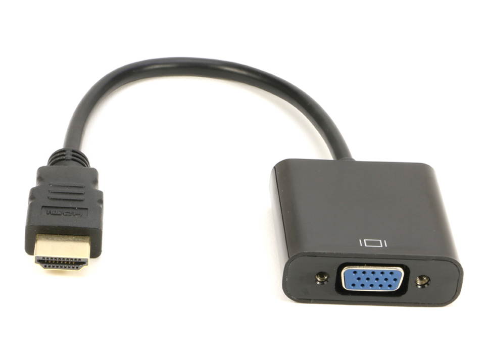 2Pack HDMI to VGA Adapter Cable Full HD 1080p, RIITOP HDMI TO VGA Male to Female Video Converter Adaptor For PC Laptop HDTV Projector Monitor