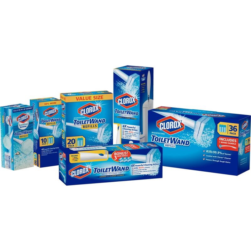Clorox ToiletWand Disinfecting Refills Disposable Wand Heads - 10ct