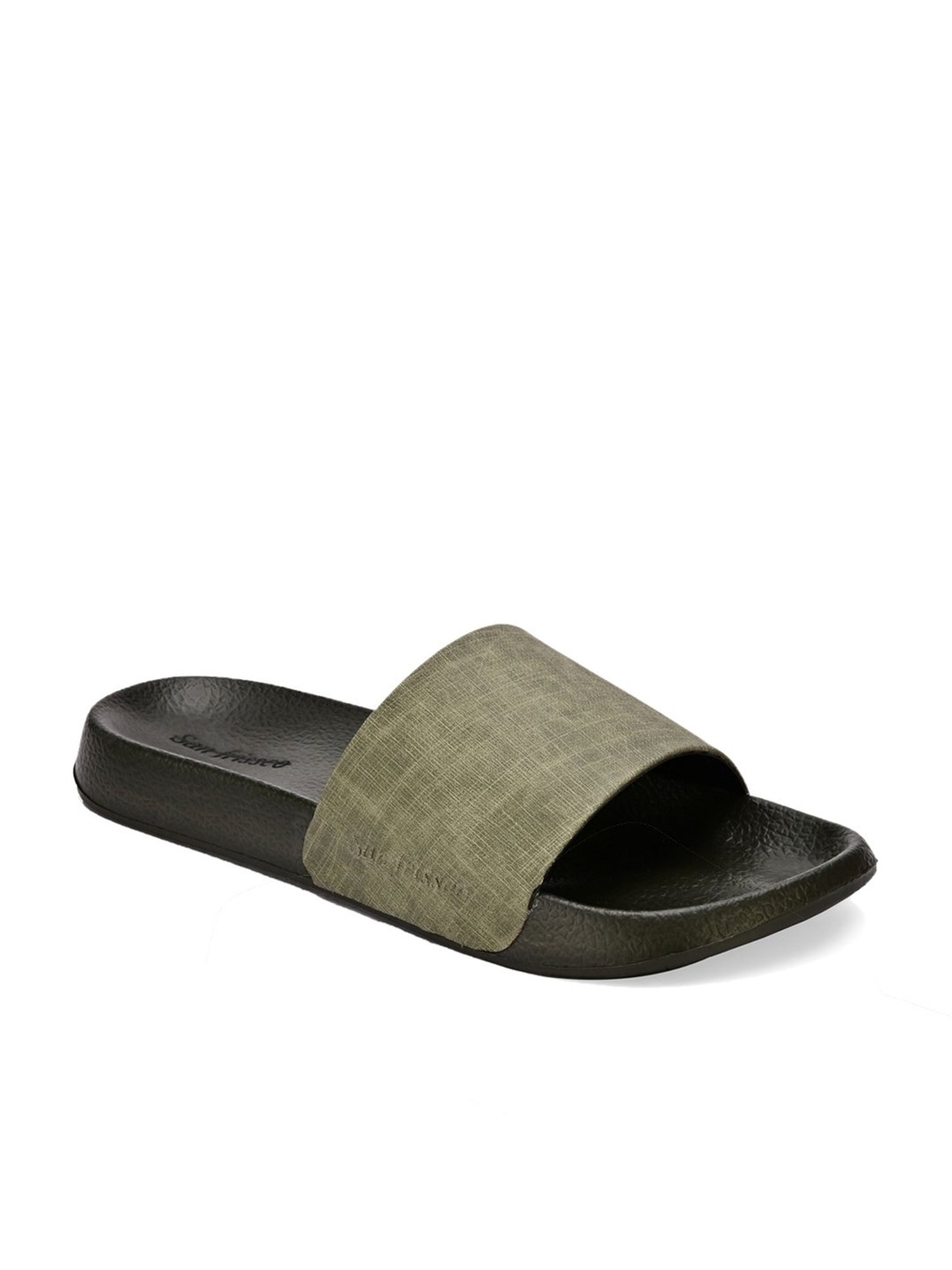 San Frissco Men's Olive Slides