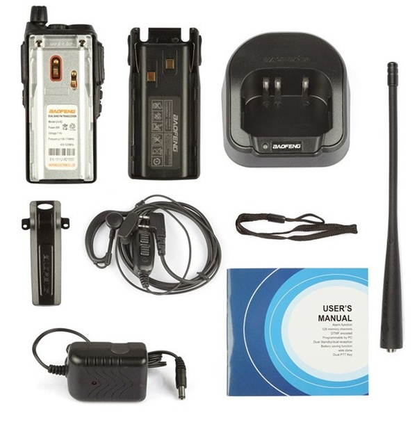 Walkie Talkie Earpiece Boom Mic Overhead Headphone with VOX PTT for Baofeng UV5R BF888S  H777 RT22 RT21 Two Way Radio 1 Pack