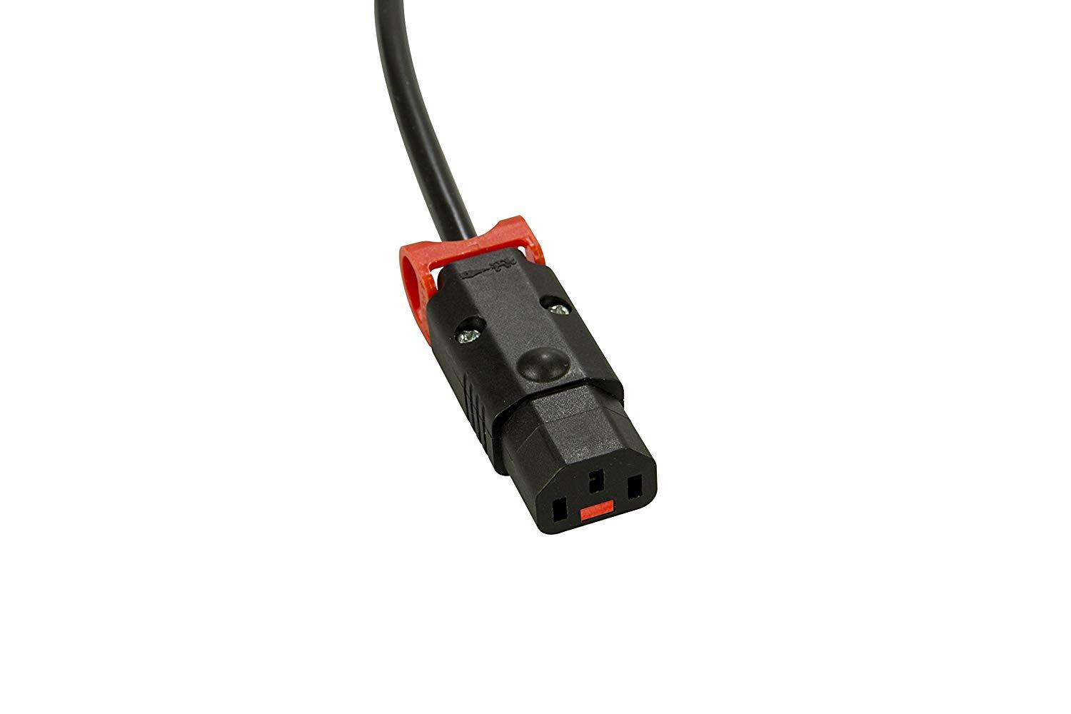 IEC Lock+ PA130100BK The World's First Locking Rewireable IEC320-C13 Connector No More Accidental Unplugging or Disconnections
