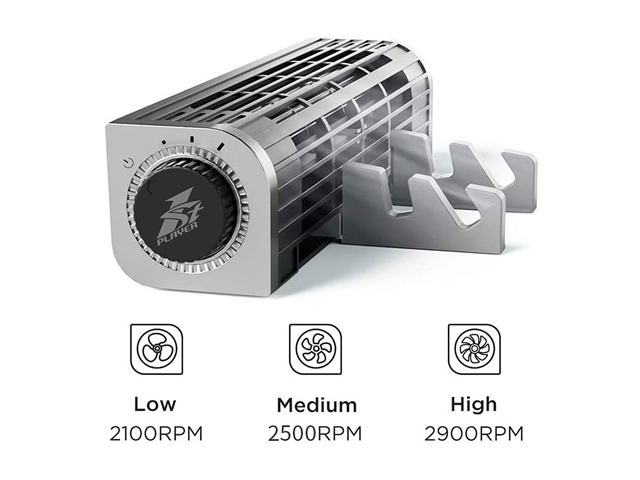 Laptop Cooling Pad, Laptop Cooler with 5 Quiet Red LED Fans for 12"-17" Inch Laptop, Dual USB 2.0 Ports, Portable Angle Adjustable Laptop Stand for Gaming Laptop-Green