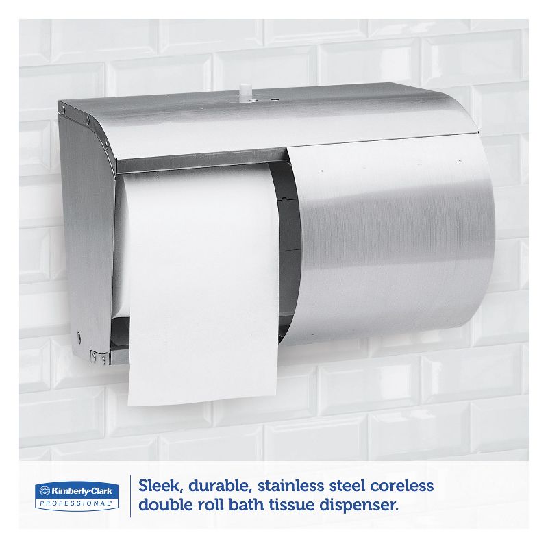 Kimberly-Clark Professional* Coreless Double Roll Tissue Dispenser 7 1/10 x 10 1/10 x 6 2/5