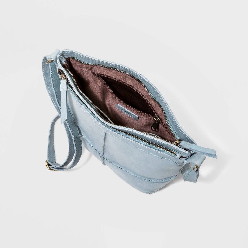 Bolo Zip Closure Broomfield Crossbody Bag - Gray