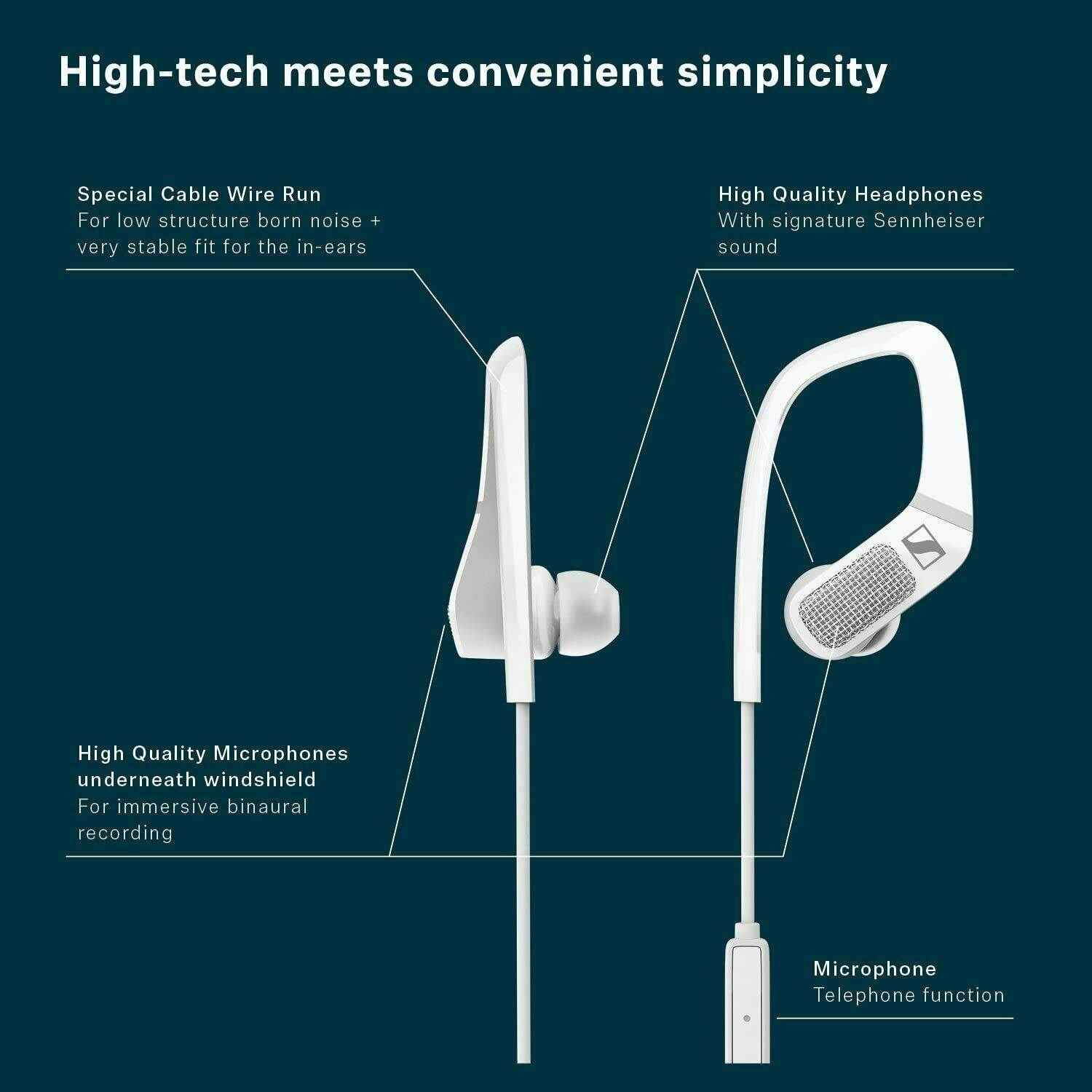 Sennheiser AMBEO Smart Headset (iOS) &ndash; in-Ear Headphones - Black