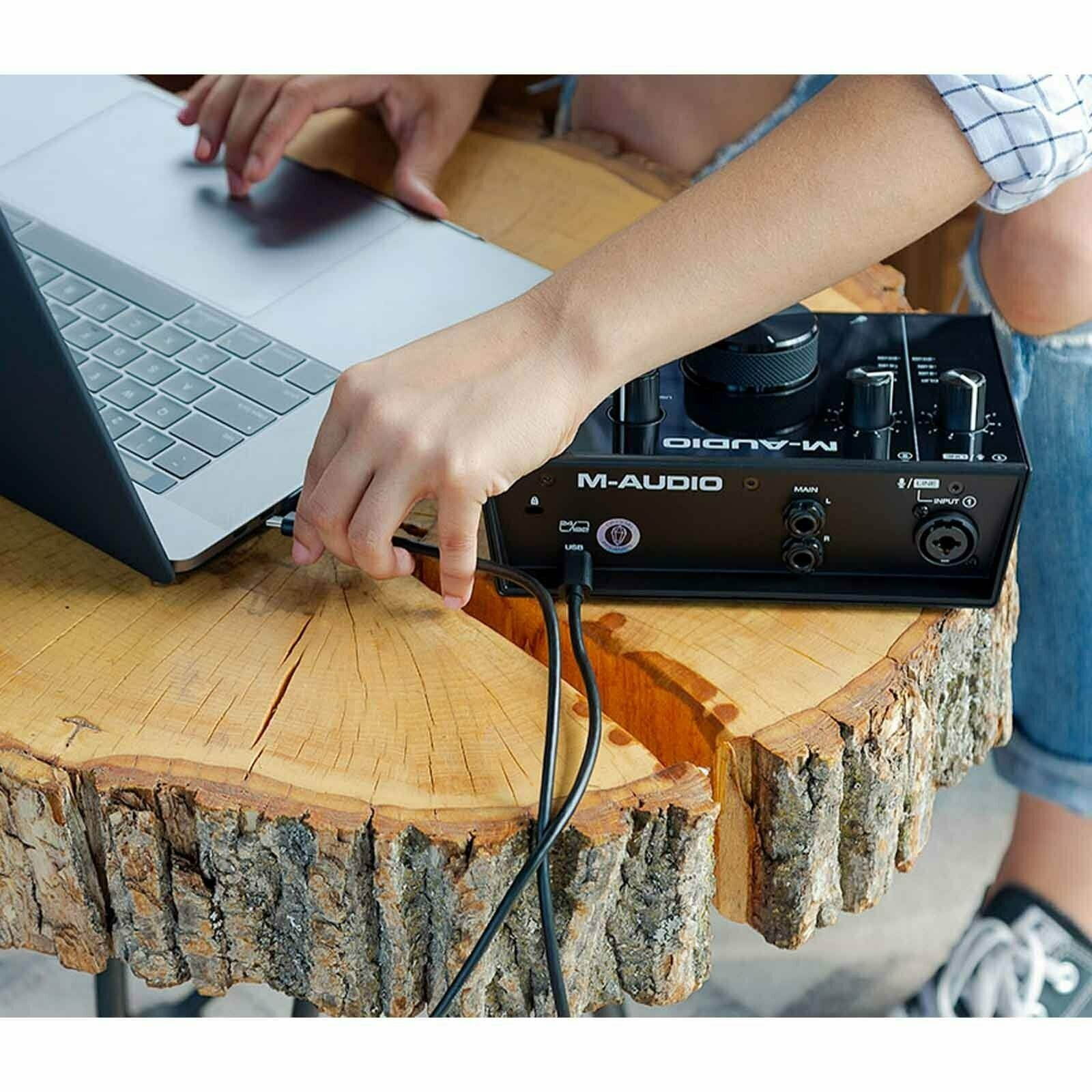 M-Audio AIR 192 | 4 Pro Home Recording System w Microphone & Headphones Pack