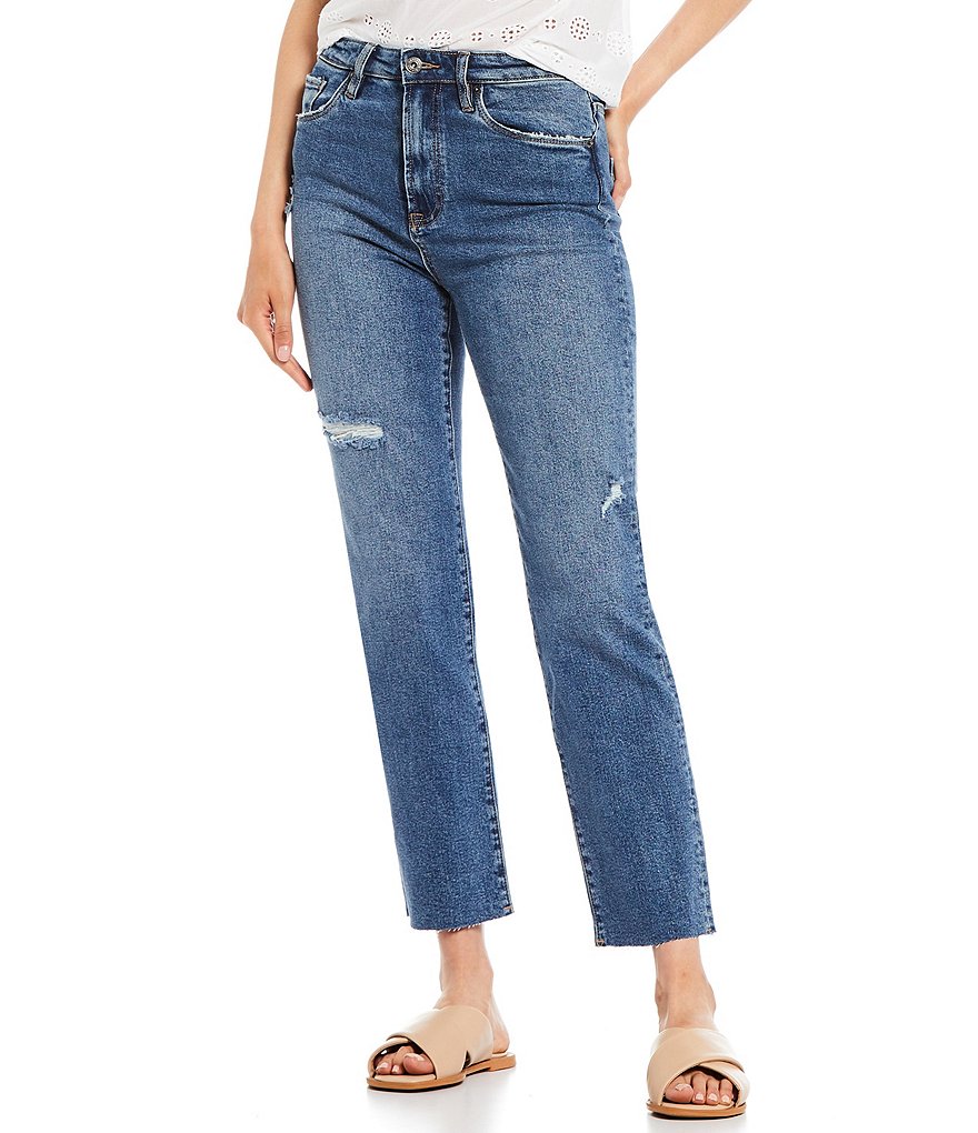 Chelsea & Violet Rigid High Rise Distressed Jeans