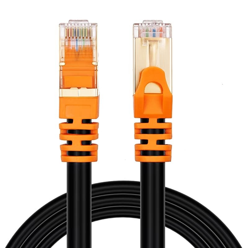 Cat 7 Outdoor Ethernet Cable 30 ft CAT 7 Heavy Duty Double Shielded Ethernet Patch Cable Waterproof Ethernet Cable for Ethernet Switch IP Camera POE and More Direct Burial Ethernet Cable