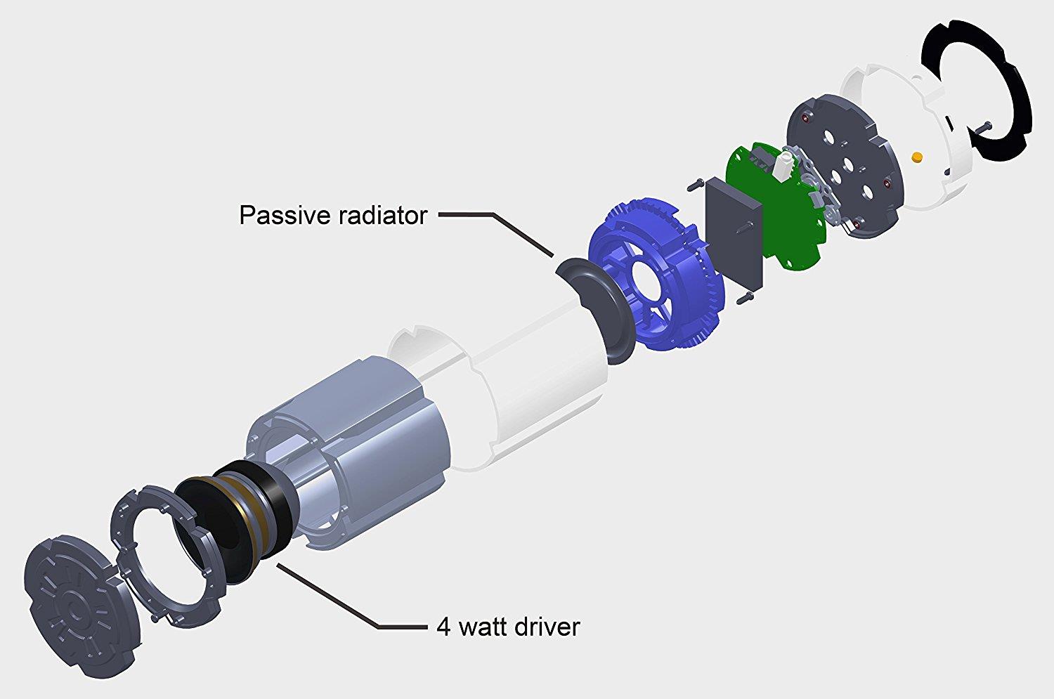 Enermax EAS02S-DBK Stereotwin Wireless LED Speaker with CSR V4.0 Chipset - Black