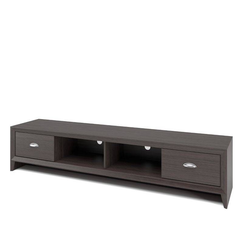 Lakewood Extra Wide TV Bench Modern Wenge 80" - CorLiving