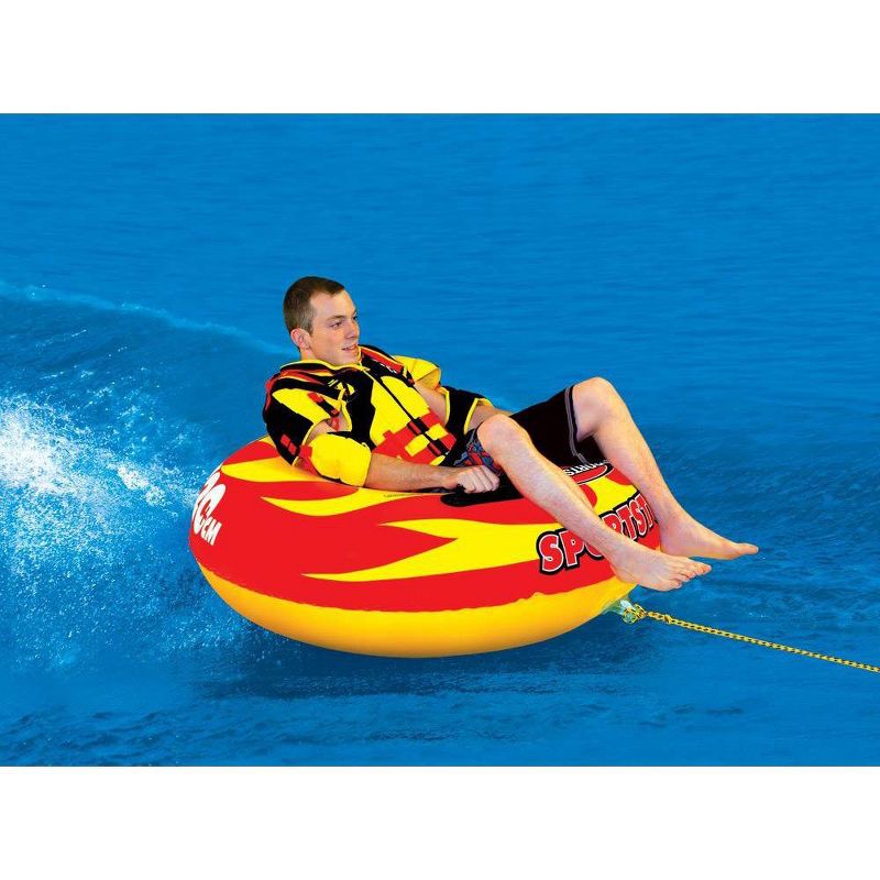 Sportsstuff Sportstube VIP Inflatable Towable Single Rider Water Tube | 53-1116