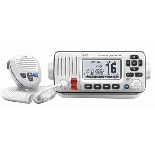 ICOM M424G VHF RADIO W/INT GPS -WHITE