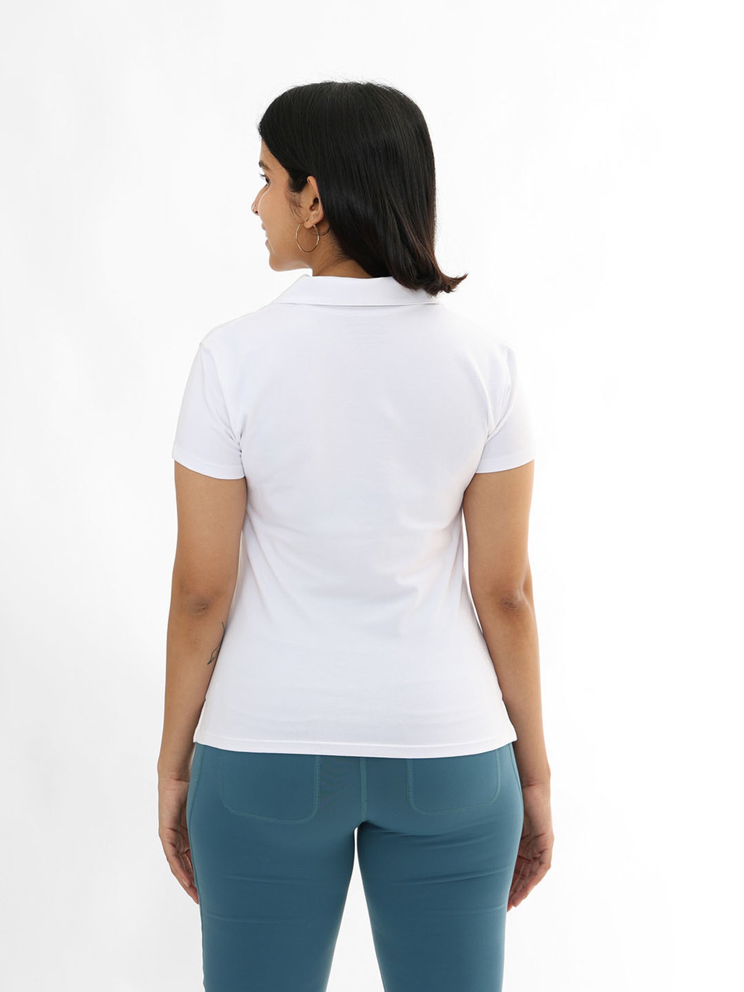 BlissClub Women White The Last Tee - Polo Neck