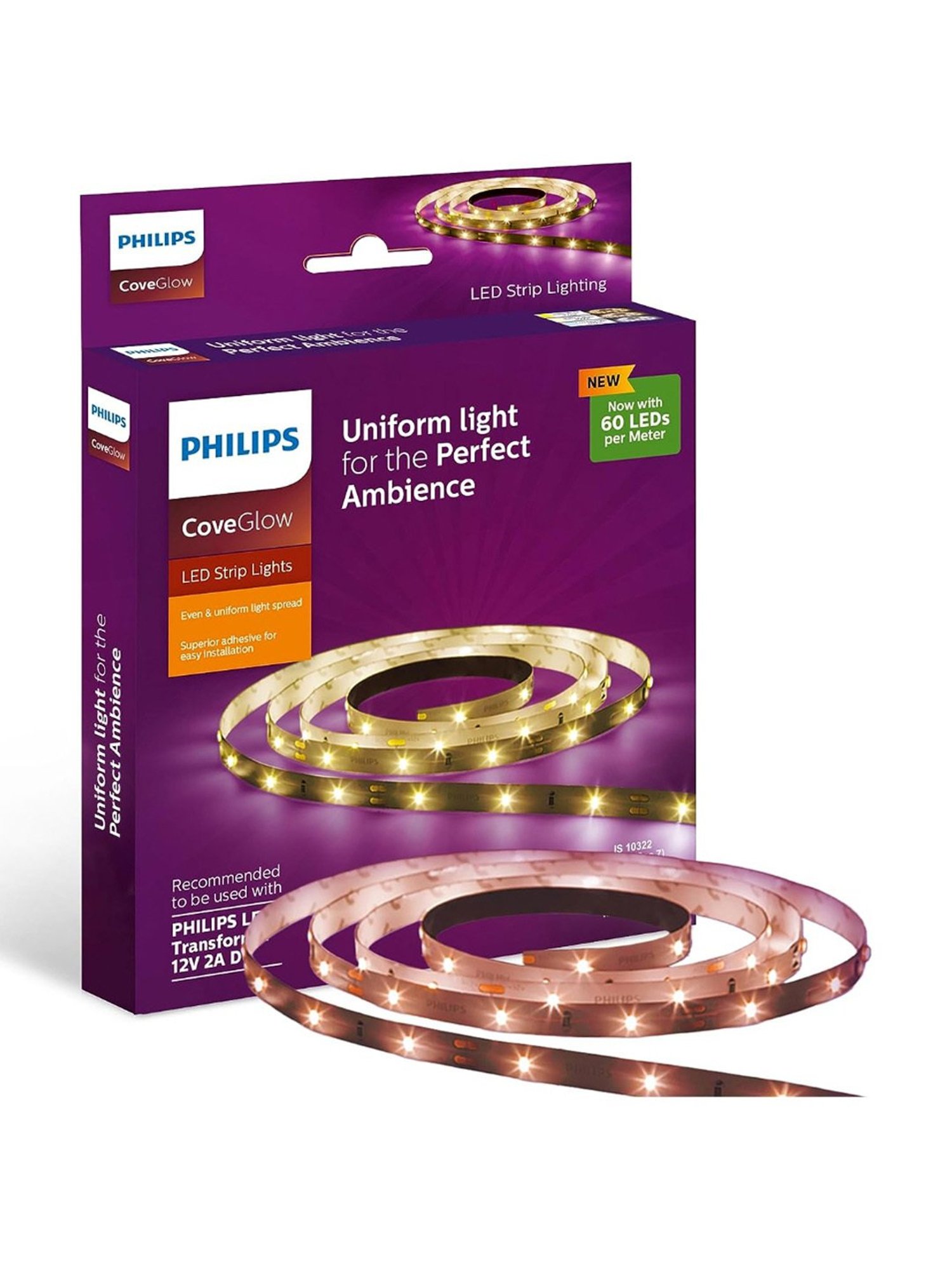 Philips LED Cove Light for Ceiling with 5 Mtr LED Strip for Home Decor (Natural White)