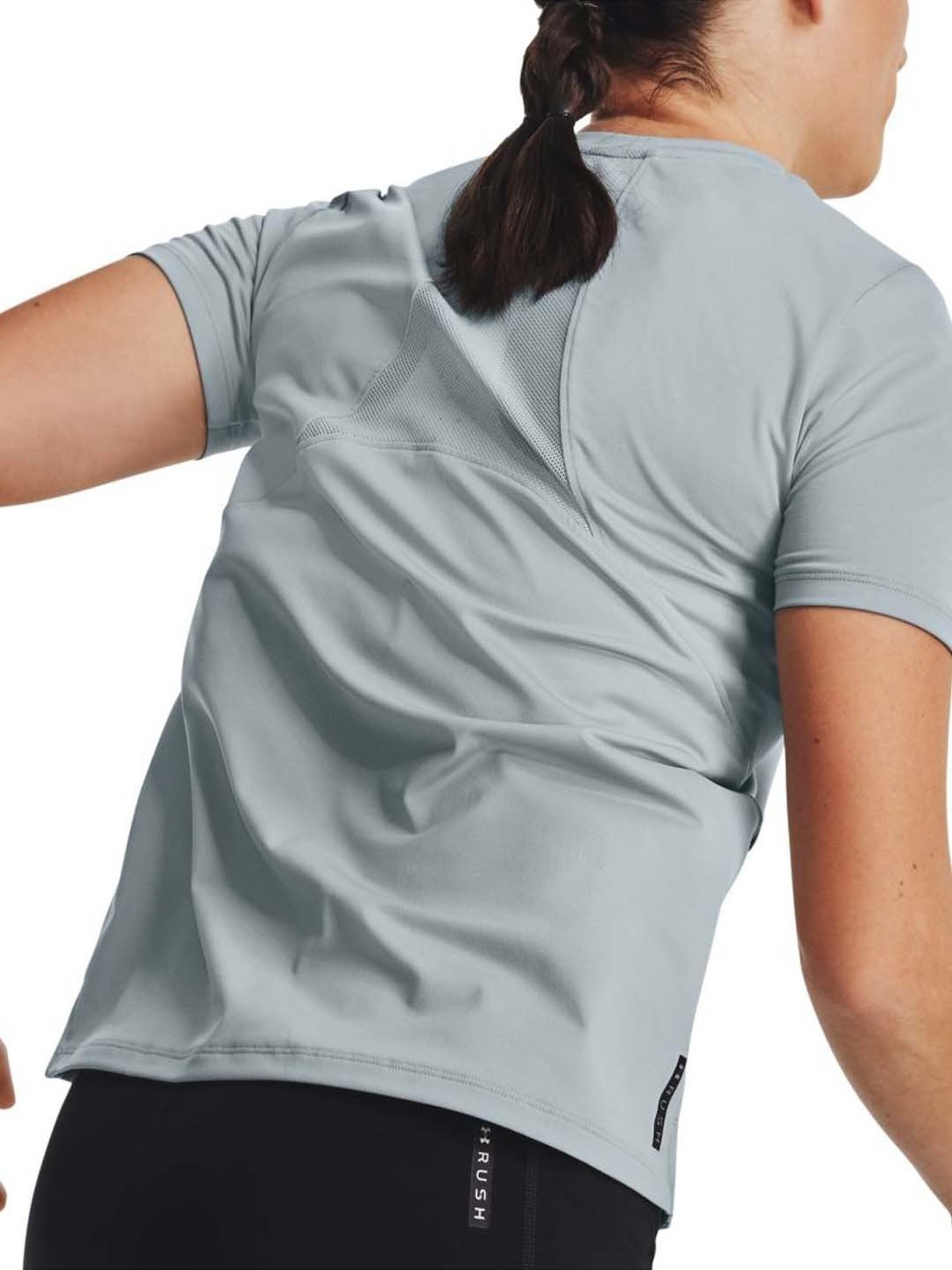 UNDER ARMOUR Grey Logo Print Sports T-Shirt
