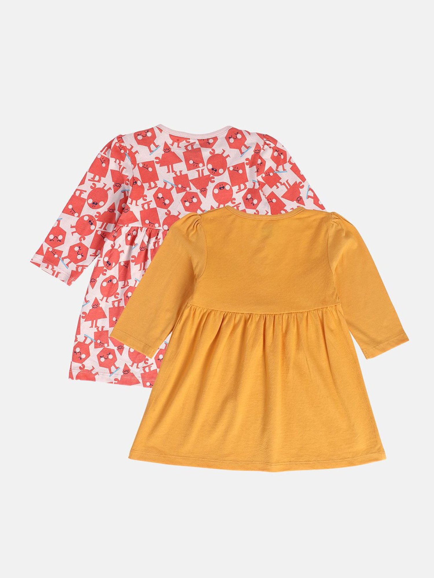 Nauti Nati Kids Blue Embroidered Dress