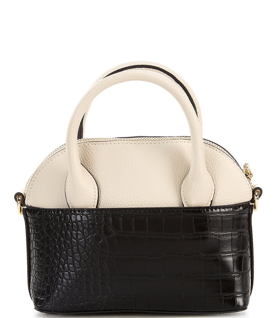 Kate Landry Viola Small Crocodile-Embossed Satchel Bag