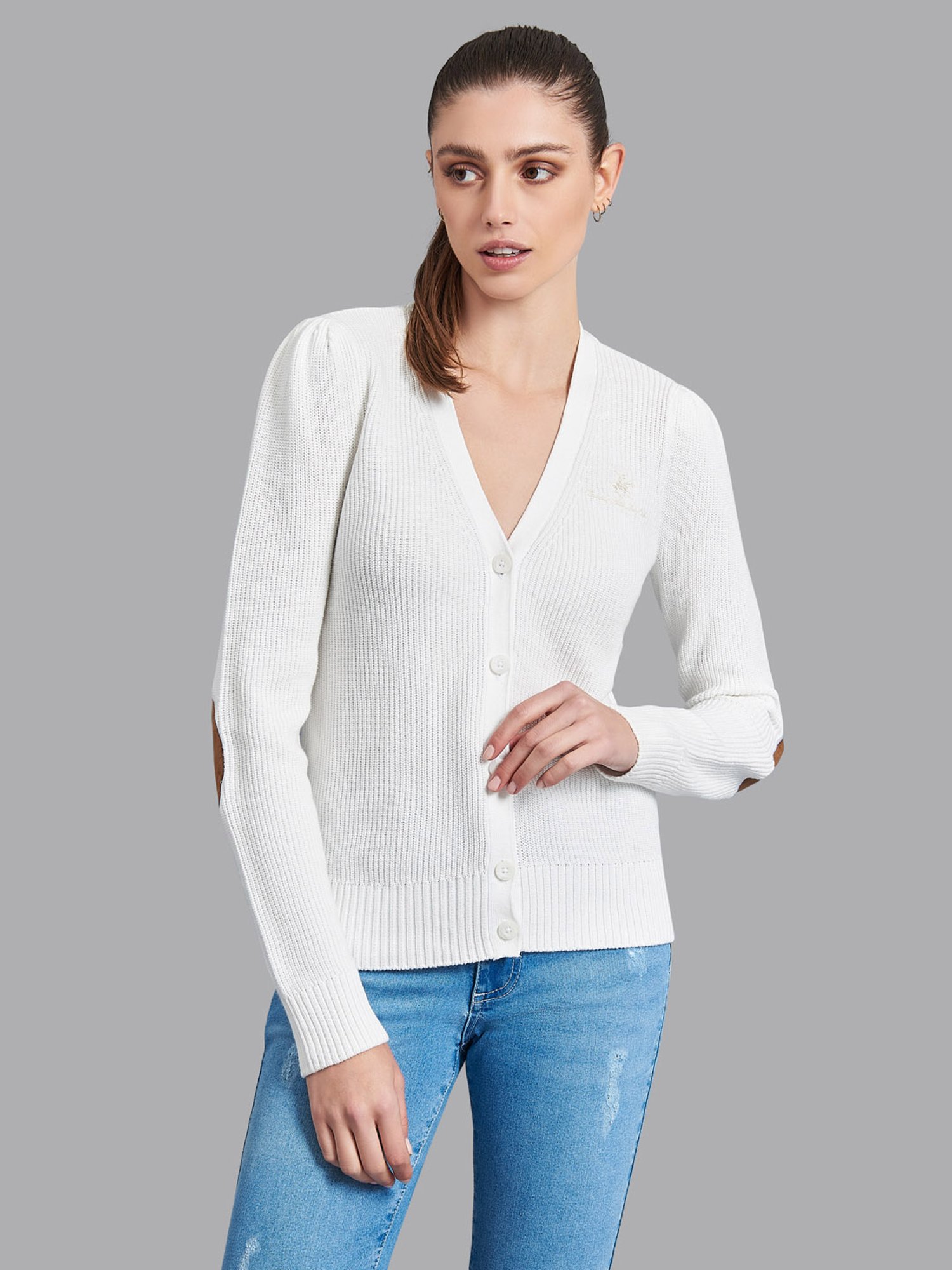 Beverly Hills Polo Club Off White Cardigan