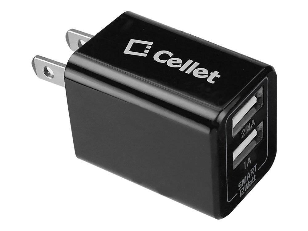 Cellet MicroUSB Travel Charger (2400MAH) - Black