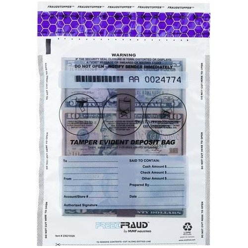 MMF Industries 236210420 FREEZFraud Bags, 12 x 16, Clear, 100/Box