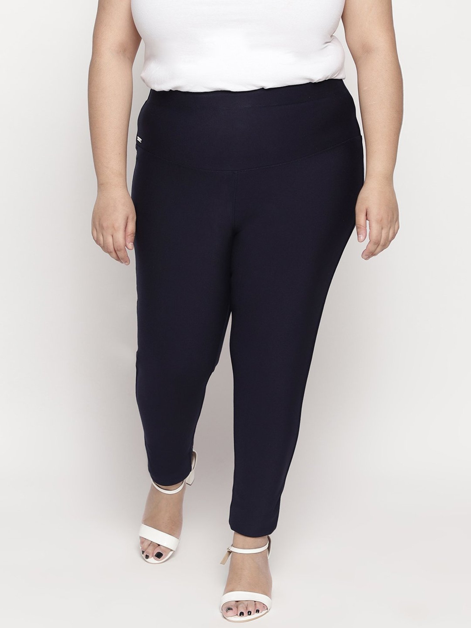 Amydus Navy Mid Rise Jeggings