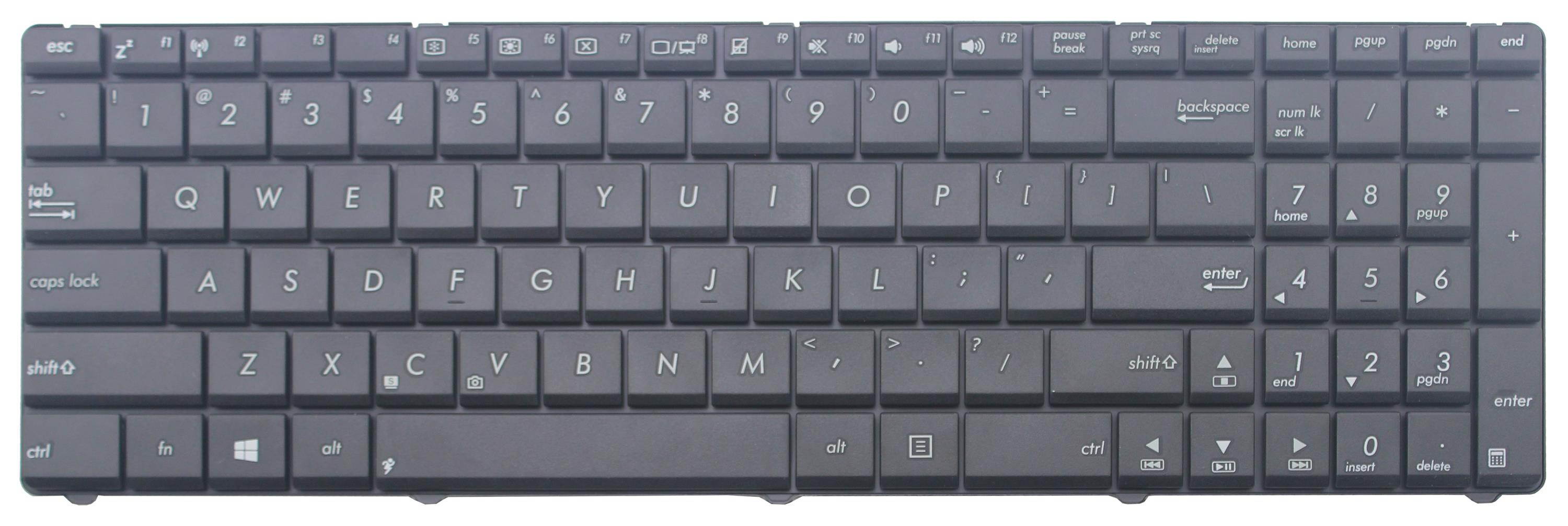 New Laptop Keyboard for Asus A72 A72DR A72DY A72F A72JK A72JR A72JT A72JU ASUS A73 A73BE A73BR A73BY A73E A73SD A73SJ A73SM A73SV A73TA A73TK US layout Black color