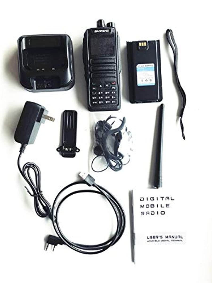 Baofeng DM-1701 Dual Band Tier I & II DMR Radio 3000 Channels, Color Display with PRG Cable & Earpiece