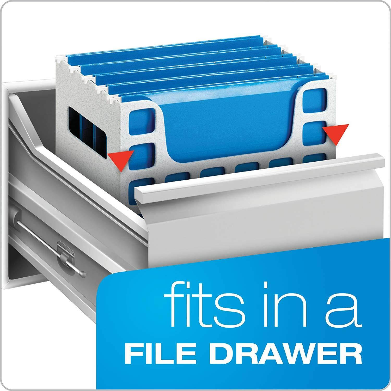 Pendaflex 23054 Desktop File w/Hanging Folders, Letter, Plastic, 12 1/4 x 6 x 9 1/2, Granite