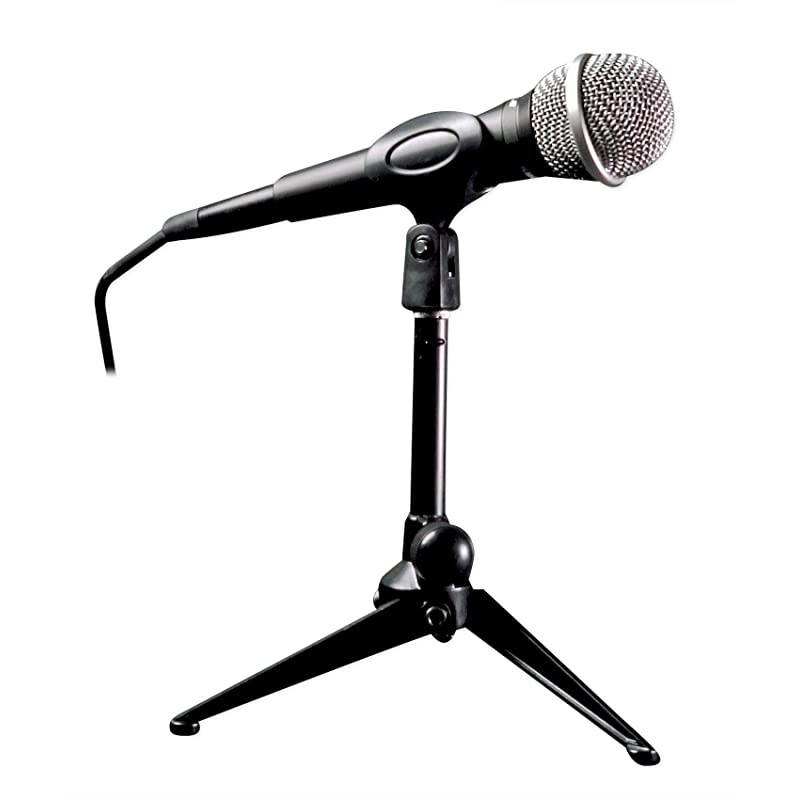 RDTS Adjustable Height Studio Desktop Tripod Microphone Stand+Mic Clip